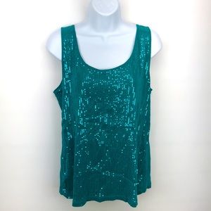 Lane Bryant Sequined Top Womens Size 14/16